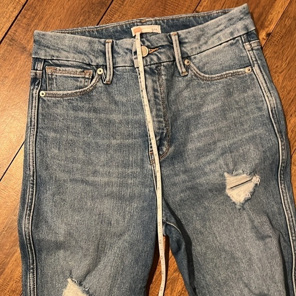 GOOD AMERICAN High Rise Blue Jeans Size 25/0 - Picture 6 of 10